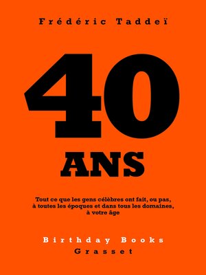 cover image of 40 ans